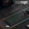 thumbnail image 5 of Teclas PBT de doble disparo, color negro personalizado, 140 teclas, brillo RGB a través de teclas, perfil de cereza para interruptores Gateron MX, teclados para juegos, 5 of 5