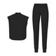 thumbnail image 2 of Uniformes para mujer Scrub Set Enfermera Doctor Trajes de trabajo Ropa para el atención ascotas SPA atención de Enfermería M negro Yinane Pantalones de mujer, 2 of 8