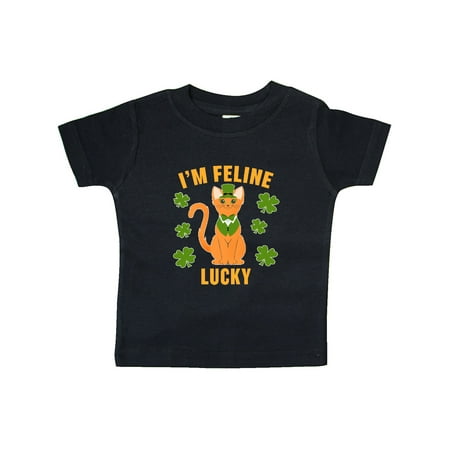 

Inktastic St. Patrick s Day I m Feline Lucky Gift Baby Boy or Baby Girl T-Shirt