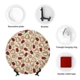 thumbnail image 4 of Salouo Valentine'S Day Rose Pattern Bone China Decorative Plate,Holiday Decor Decorative Ceramic Plates with Stand Elegant Home DéCor for Hallway/Living Room/Bedroom-8in, 4 of 6