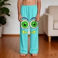 thumbnail image 5 of SGFCWSX Boys Pants Elastic Waist Loose Fit Graphic Print Soft Lounge Pants for Kids Green Size 12 Years, 5 of 9