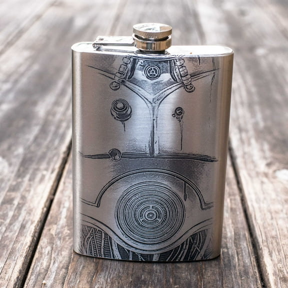 8oz Human Cyborg Relations Flask L1