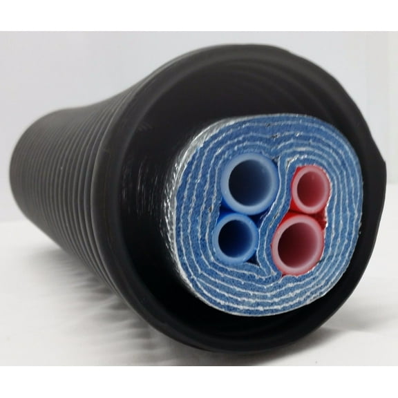 200 Ft of Commercial Grade EZ Lay 5 Wrap Insulated (2)1" (2) 3/4" NB PEX Tubing