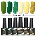 thumbnail image 5 of 6-Bottle Gel Nail Polish Set #28 - Base and Top Coat Gel Nail Polish Set, 6Pcs X 8.5Ml, Nail Polish Easter Mother'S Day Nail Care Makeup Organizers, 5 of 6