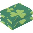 thumbnail image 2 of GZHJMY St. Patrick's Day Cotton Hand Towels, 2 Pack Absorbent Bath Towel Decorative Fingertip Towels for Bathroom Gym Spa Hotel Beach Swimming Pool,16"x 28", 2 of 7