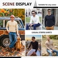 thumbnail image 5 of Iceglad Men's Henley Sweatshirt Long Sleeve Button Sweatshirt Fashion Casual Pullover Shirt, 5 of 8
