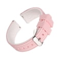 thumbnail image 3 of Uxcell Silicone Watch Bands 20mm Width Soft Quick Release Rubber Watch Bands with Silver Tone Buckle for Men Women, Pink White, 3 of 6
