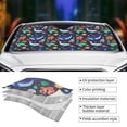 thumbnail image 3 of Yiaed The Underwater World Print Car Windshield Sunshade Front Auto Car Front Window Sun Shade Foldable Sun Visor Shield Cover Auto Accessories for Sedan SUV Truck-Small, 3 of 5