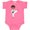 Hot Pink, variant on African American Boy, Karate Pose, Black Belt Boys Baby Bodysuit