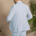 thumbnail image 5 of Wehilion Casual Summer Lightweight Seersucker Suit Shorts Mens Set, 5 of 7