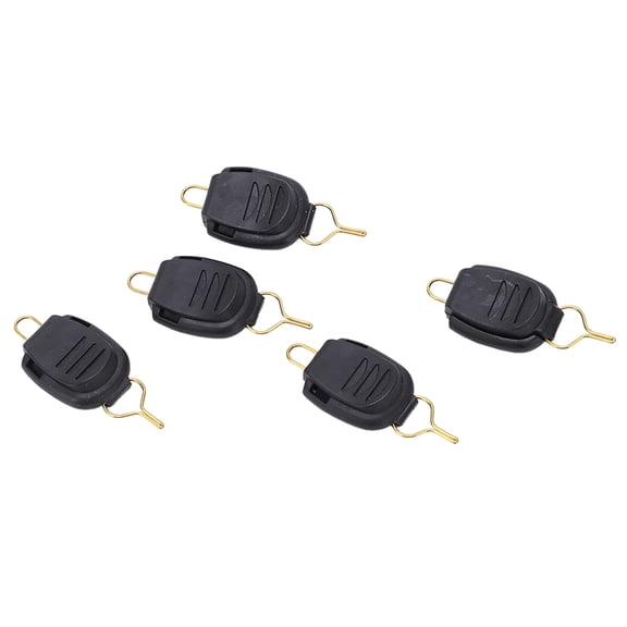 NFTIGB Professional Fishing Line Stopper 5PCS Baitcasting Reel Fishing Line Clip Holder Buckle Keeper Fishing Tackle Accessories Double Unit 5 inches / 12.7 cm Essential Gear