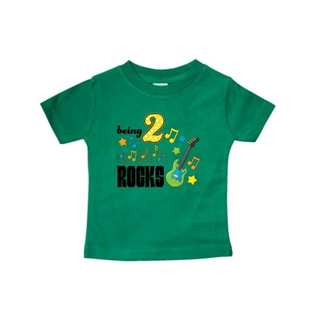 

Inktastic Being Two Rocks- second birthday Gift Baby Boy or Baby Girl T-Shirt