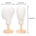 thumbnail image 4 of PatungKu 22" Wig Head Canvas Block Head Mannequin Wig Display Styling Head, 4 of 9