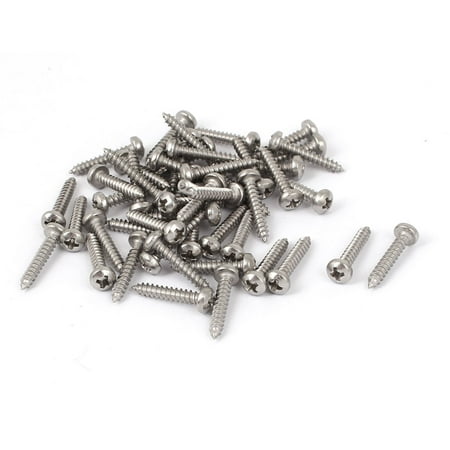 

#4 M2.9x16mm Stainless Steel Round Pan Head Self Tapping Screws 50pcs