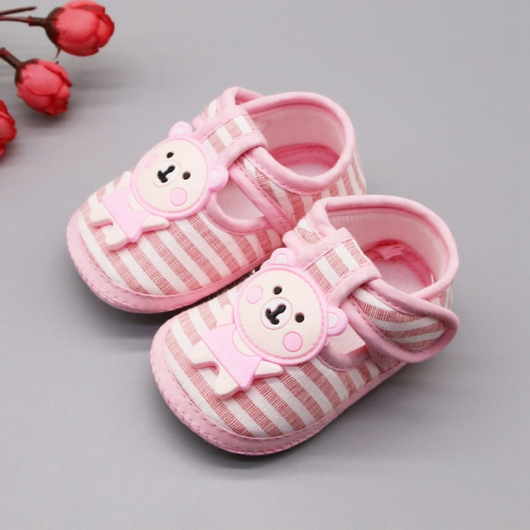 Newborn Baby Shoes Cotton Slippers Cartoon Soft Sole Crib Shoes Prewalker Newborn Anti slip Prewalker Shoes 0 18M