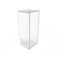 thumbnail image 1 of FixtureDisplays® Donation Box, Clear Ghost Acrylic Floor Standing Charity Box 3488, 1 of 5