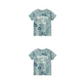 thumbnail image 4 of Jumpingount Camiseta de dibujos animados de verano para niños, estampado de animales, estilo , elástico, , transpirable, ropa informal de moda 120cm 2Conjunto, 4 of 6