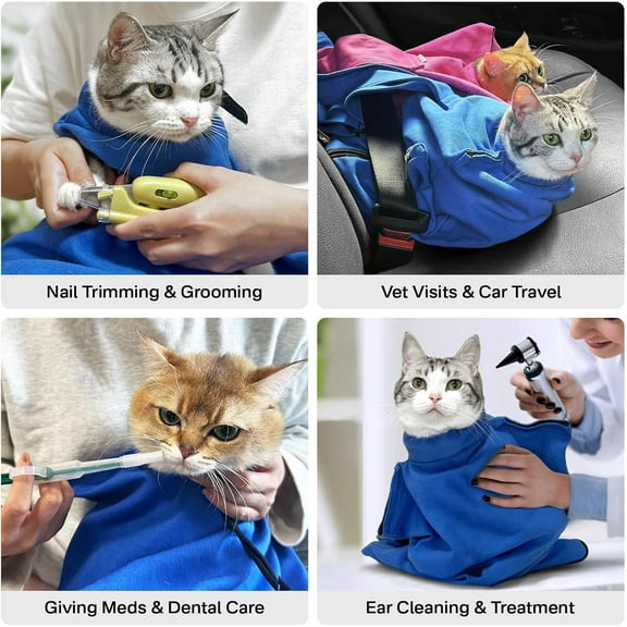 Soft Cat Carrier Pouch for Medium & Large Cats up to 20lbs | Escape-Proof & Anxiety-Reducing Design