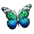 thumbnail image 5 of Modern Butterfly Wall Sculpture Decor Hanging Metal Collectible Figurine Artwork Blue Green, 5 of 10