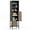 Black, variant on Giantex 4.8FT Tall Bathroom Storage Cabinet, Freestanding Cupboard w/Door, Adjustable Shelves, Black