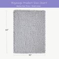 thumbnail image 2 of Chunky Knit Blanket Throw x Hand Knitted Chenille Throw Blanket Small Soft Thick Yarn Cable Knit Blanket Cute Rope Knot Crochet Throw Blankets for Couch Bed Sofa (Light ), 2 of 8