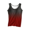 thumbnail image 2 of FAVIPT Womens Workout Tank Tops with Built in Bra Summer 2025 Shirts Sleeveless Gradient Print Padded Blouses Underwear Pajama Gym Camisoles Black,XL, 2 of 7