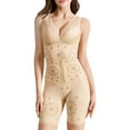 thumbnail image 1 of Faja moldeadora de cuerpo completo para mujer, sin costuras, con cinturón ajustable, moldeadora fuerte, para todo el cuerpo, adelgazante de muslos, push up (XXL), 1 of 5