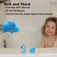 thumbnail image 5 of Bath Kneeler Pad - Child Bath Mat - Bath Spout Cover Blue Hippo - Kids Accessories + Toys, 5 of 7