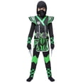 thumbnail image 4 of Disfraz de ninja verde de Spooktacular Creations para niños de 10 a 12 años, 4 of 7