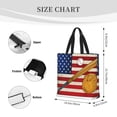 thumbnail image 4 of Lafuoo American Flag And Baseball Pattern Single Shoulder Convenience Bag, Large Capacity Zippered Handbag for Shopping, Unisex-One Size, 4 of 7