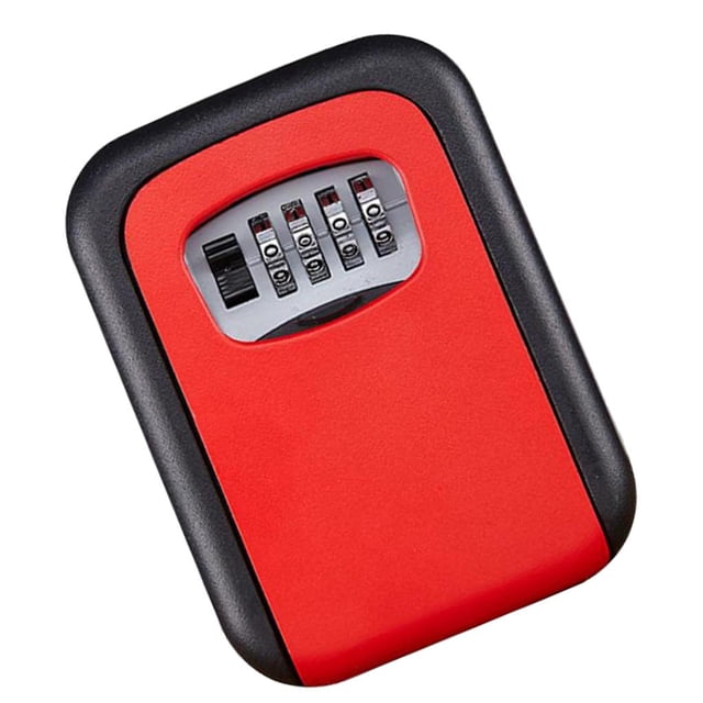 S SERENABLE Outdoor Wall Mounted Box with Lock & Waterproof - Red