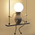 thumbnail image 3 of Swing Black X1 Lámpara de pared LED humanoide creativa Aplique de pared LED moderno Lámpara de pared Art Deco Max 60w E27 para habitación de niños, cabecera de dormitorio, escalera, Rojo Verde Cocina, Decoración y Otros, 3 of 5
