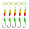 thumbnail image 1 of Unique Bargains Catfish Fishing Rigs Catfish Circle Hooks Peg Floats and Rattler Catfishing Equipment Catfish Float Rigs 40LB Fishing Line Red Yellow 1 Set, 1 of 7
