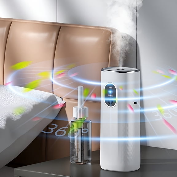 RAGUPEL Portable Diffuser for Essential Oil Nebulizer Battery Operated Mini Scent Air Machine Aromatherapy Atomizing Diffuser for Home Room Cars Office