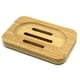 thumbnail image 2 of Juego de 3 jaboneras planas de madera de bambú - para el hogar, el baño y la cocina ER, 2 of 5