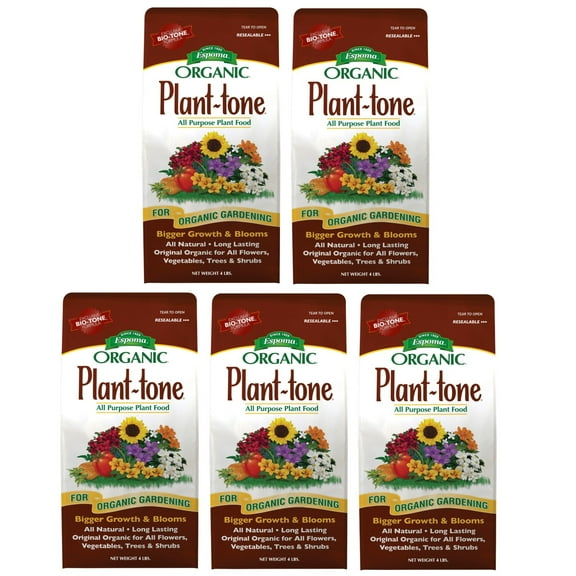 Espoma PT4 4-Pound Plant-Tone Organic 5-3-3 Plant Food - 5 Pack