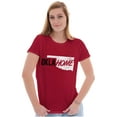 thumbnail image 4 of Home State Pride Oklahoma Proud Okie Womens Fitted Plus Size Graphic Tee Brisco Brands 3X, 4 of 4