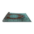 thumbnail image 2 of Ahgly Company Indoor Rectangle Medallion Light Blue Traditional Area Rugs, 3' x 5', 2 of 4