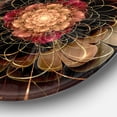 thumbnail image 3 of Designart - Art Mural Floral Extra Grand à Motif de Fleurs Fractales Rouge Or Foncé, 3 of 4