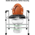 Raised Toilet Seat with Handles up to 450lbs, Toilet Seat Riser for