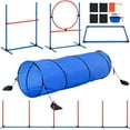 thumbnail image 2 of 5-Piece Dog Agility Training Set - Adjustable Hurdles, Tunnel, Jump Ring & Weave Poles for Indoor/Outdoor Pet Obstacle Course, 2 of 11