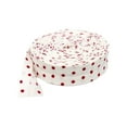 thumbnail image 1 of Ruban de Coton Polyvalent et Tendance pour Tous les Besoins de Couture, Grand Application, Ruban de Biais Imprimé, Blanc, Gros Pois Rouges, 1 of 8