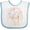 White and Blue, variant on Inktastic Little Sister I Love My Big Sister Boys or Girls Baby Bib