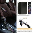 thumbnail image 4 of Jeiento Cute Dachshund 14 Pack Car Seat Cover Set with Steering Wheel Cover Seat Belt Strap Cover Garbage Bin Armrest Cover Rearview Mirror Cover Coaster Gear Shift Knob Cover Set Fit SUV Sedans, 4 of 7