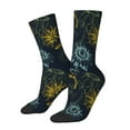 thumbnail image 1 of Wukai Sunflowers Print Contrast Color Mid-tube Socks, 3D Printing Design Adult Socks, High Elastic Breathable Sports Socks, Suitable for Daily,Unisex, 1 of 6
