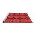thumbnail image 2 of Ahgly Company Machine Washable Indoor Square Abstract Red Modern Area Rugs, 6' Square, 2 of 4