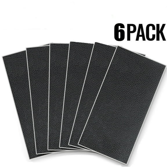 Leather Repair Kits for Couches and Cars, Leather Repair Patches Super-Thin Vinyl Repair kit 6 PCS Black
