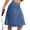 Light Blue, variant on Skirts for Women Knee Length Skort Zipper Pockets Women's High Waist Casual Athletic Golfs Tennis Skirt UV Protection Black XXL