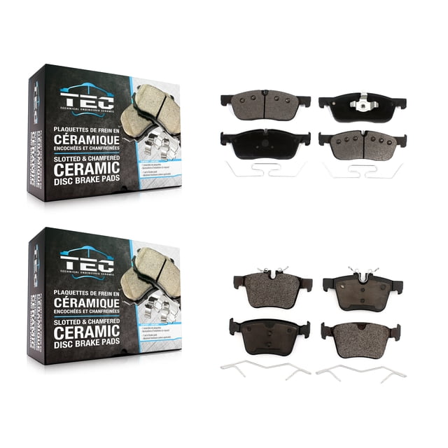 TEC Front Rear Ceramic Brake Pads Kit for Car Land Rover Jaguar F-Pace Discovery Sport Range Evoque Velar XE XF E-Pace KTC-100555