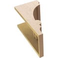 thumbnail image 6 of 9"W x 9"D x 18"H Wide Diane Rough Cedar Woodgrain TimberThane Corbel, Primed Tan, 6 of 6